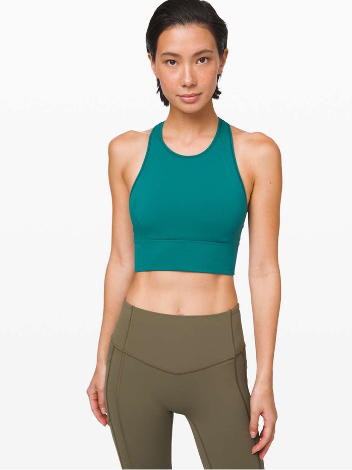 Lululemon Ebb To Train Sports Bra Laguna Teal Size 8